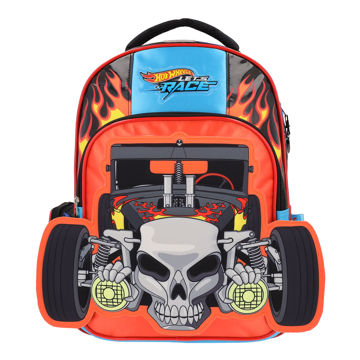 Set Escolar Mochila y Estuchera Hot Wheels Let's Race