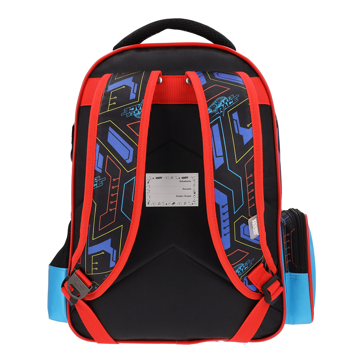 Set Escolar Mochila y Estuchera Hot Wheels Let's Race