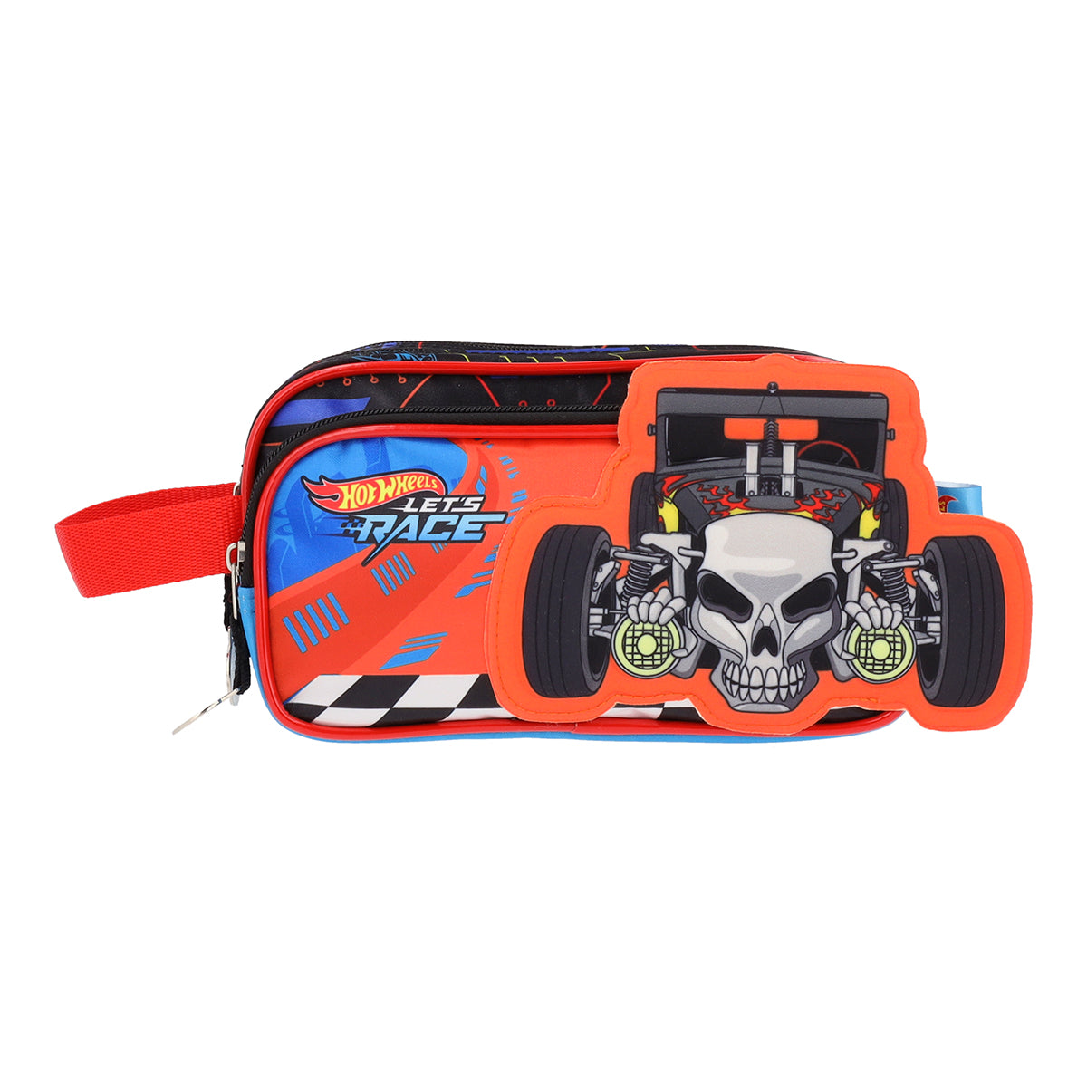 Set Escolar Mochila y Estuchera Hot Wheels Let's Race