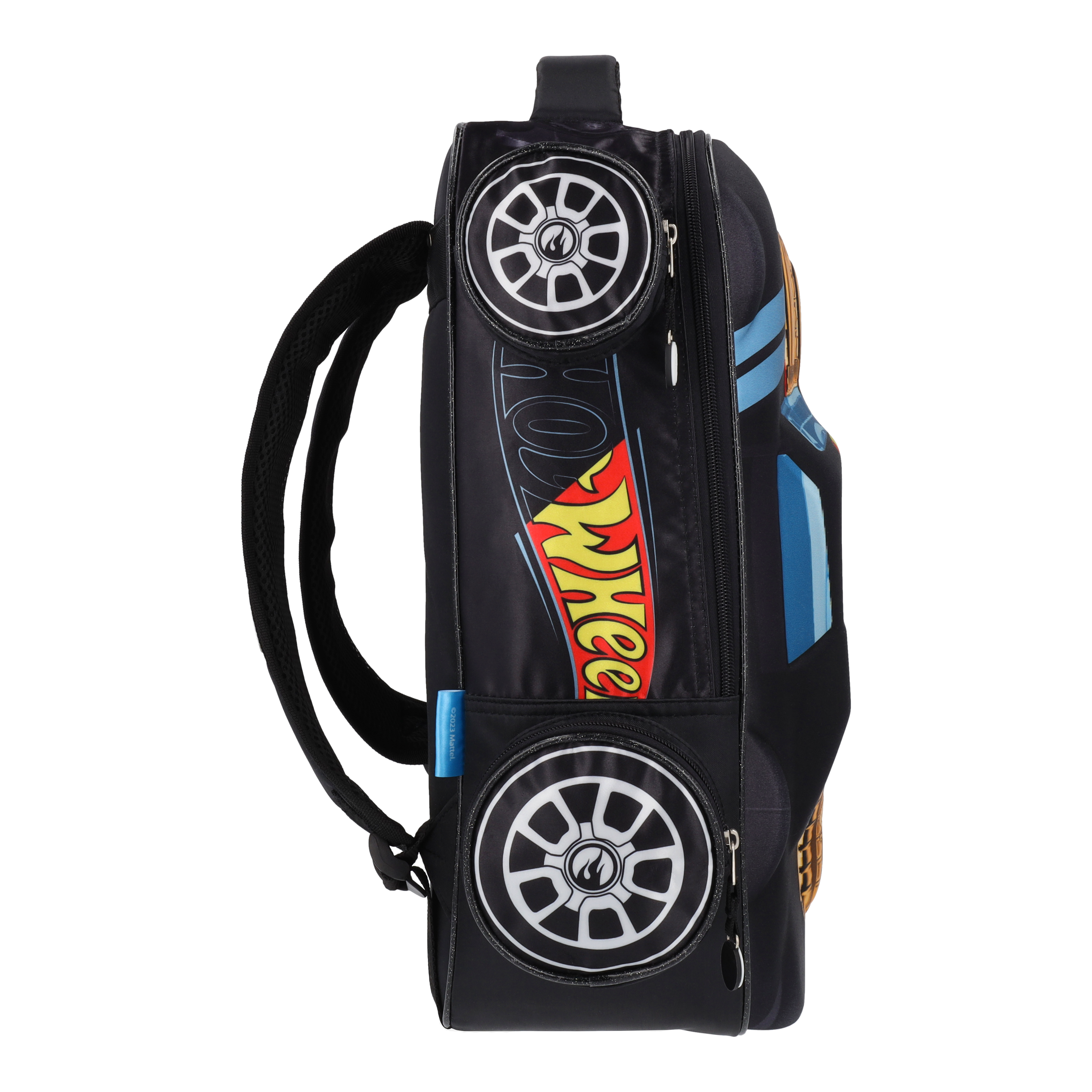 Mochila con Forma de Hot Wheels Negro