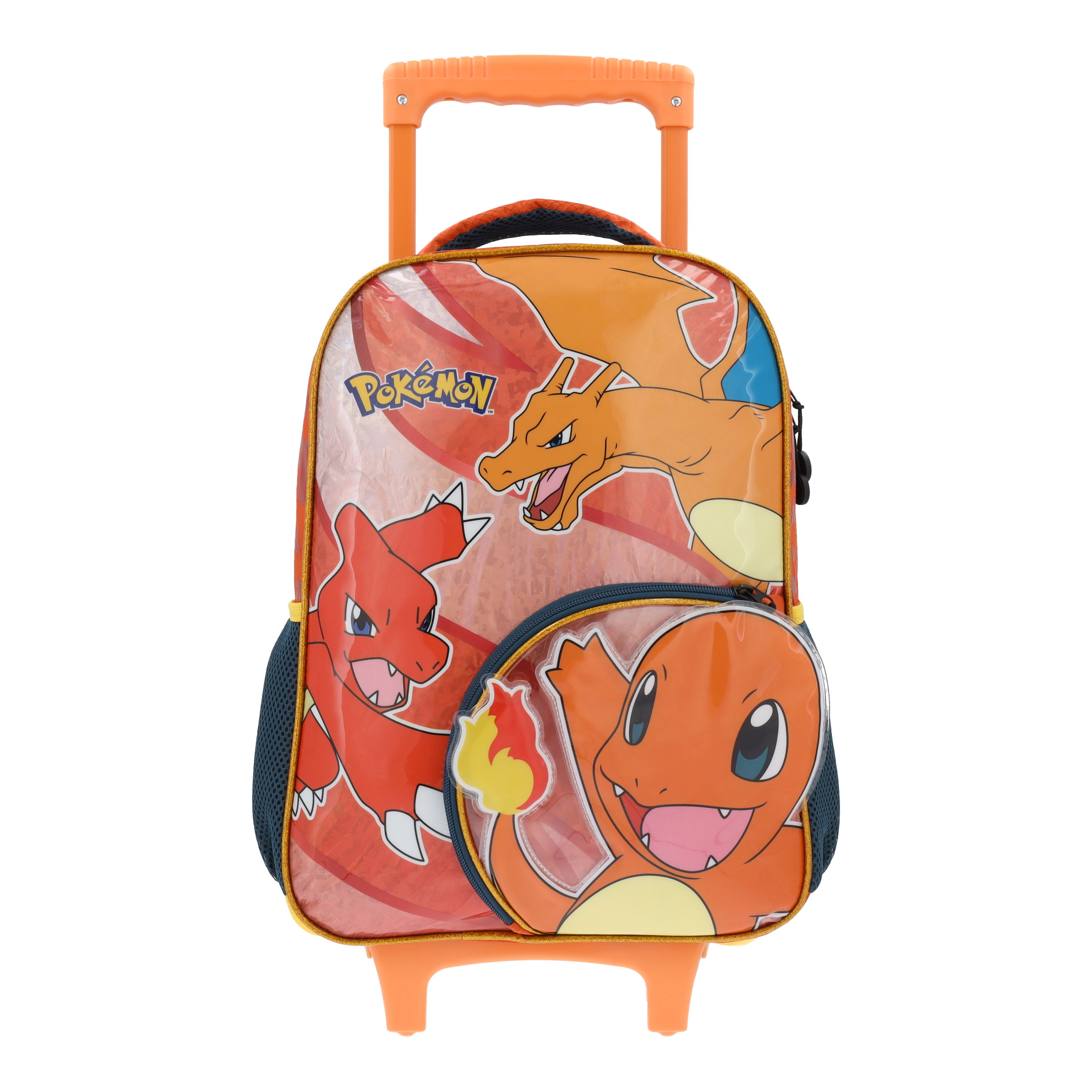 Mochila Escolar con Carrito Pokémon Tipo Fuego Edición 05